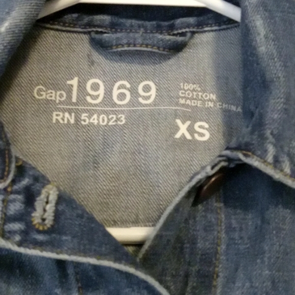 VINTAGE CUSTOM HAND PAINTED MULTICOLORED HEART GRAFFITI  BLUE DENIM JACKET XS - Picture 3 of 6